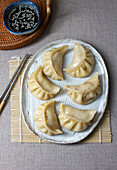 Gyoza (steamed Asian dumplings)