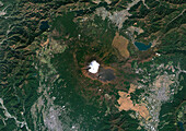 Mount Fuji, Japan, satellite image