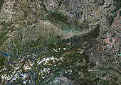 Austria, satellite image