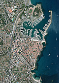 Antibes Historical Centre, France, aerial photography