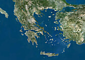 Greece and Western Turkey, satellite image