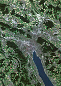 Zurich, Switzerland, satellite image