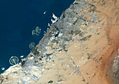 Dubai, United Arab Emirates, satellite image