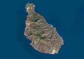 Santiago Island, Cape Verde, satellite image