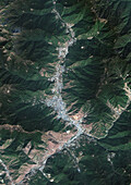 Thimphu, Bhutan, satellite image