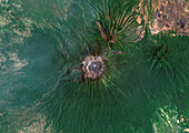 Raung, East Java, Indonesia, satellite image