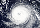 Typhoon Soulik nearing Japan, satellite image