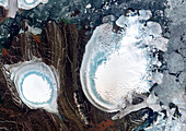 Severnaya Zemlya archipelago, Russia, satellite image