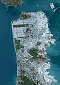 San Francisco, California, USA, satellite image