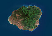 Kauai, Hawaii, USA, satellite image