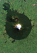 Mount Taranaki, New Zealand, satellite image