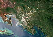 Port Moresby, Papua New Guinea, satellite image