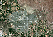 Bakersfield, California, USA, satellite image
