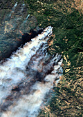 Wildfires, Sonoma County, California, USA, satellite image