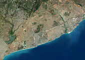 Accra, Ghana, satellite image