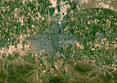 Bishkek, Kyrgyzstan, satellite image