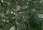 Duisburg, Germany, satellite image