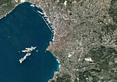 Marseille, France, satellite image
