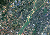 Nanchang, China, satellite image