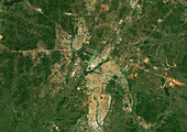 Yamoussoukro, Ivory Coast, satellite image