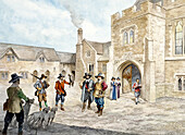 Farleigh Hungerford Castle, c1660, illustration