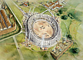 Chester Roman Amphitheatre, c2nd century, illustration