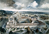 Byland Abbey, 1539, illustration