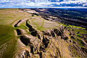 Cleeve Hill iron age fort, UK, aerial photograph