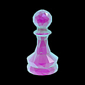 Chess pawn, illustration