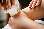 Ice massage for painful elbow