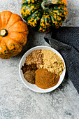 Ingredients for Pumpkin Spice - cinnamon, ginger, nutmeg, allspice, cloves