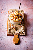 Porridge with apple and cinnamon