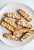 Biscotti with icing