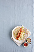 Seven Spice Salmon with Sesame Noodles