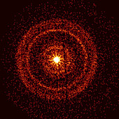 Dust rings from gamma-ray burst 221009A, Swift image