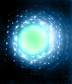 X-ray diffraction of polyethylene crystals