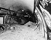 World War II bomb damage, London Underground, UK
