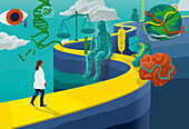 CRISPR-Cas gene editing, conceptual illustration