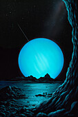 Uranus as seen from Miranda, illustration