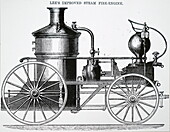 Lee improved steam fire engine, illustration