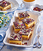 Peanut butter chocolate wafer squares