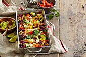 Vegetarische Enchiladas mit Gemüse