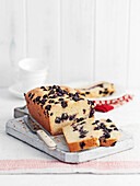 Orange-blueberry loaf cake