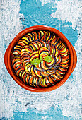 Ratatouille mit Paprika, Zucchini und Tomaten