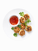 Spicy Thai fish cakes with dipping sauce
