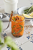 Pickled spicy carrots