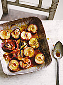Oven-roasted peaches
