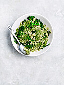 Quinoa, kale and coriander salad