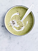 Broccoli and coconut soup