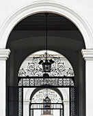 Archways With Ornate Designs On Metal Gate; Santiago, Santiago Metropolitan Region, Chile